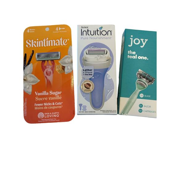 Razors bundle of 3 packs one listing Schick Joy and Skintimate - Picture 3 of 3